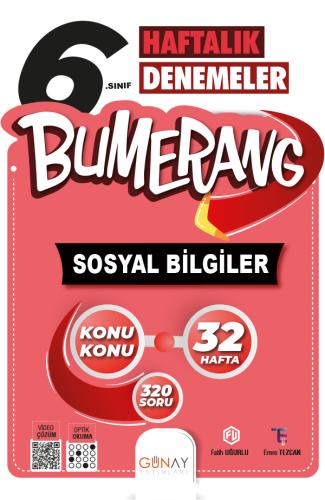 6. Sınıf Bumerang 32 Haftalık Sosyal Bilgiler Denemeleri