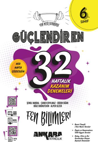 6. SINIF FEN BİLİMLERİ 32 HAFTA KAZANIM DENEME SINAVI