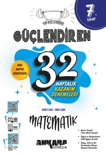 7. SINIF MATEMATİK 32 HAFTA KAZANIM DENEME SINAVI