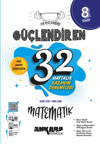 8. SINIF MATEMATİK 32 HAFTA KAZANIM DENEME SINAVI