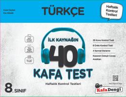 8. Sınıf Türkçe 40 Kafa Test( Haftalık Kontrol Testleri + Sarmal Denem