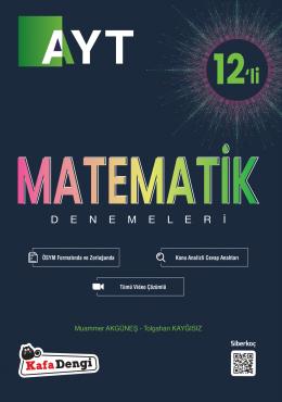 AYT Matematik Branş Denemesi(12'li) (Tümü Video Çözümlü)