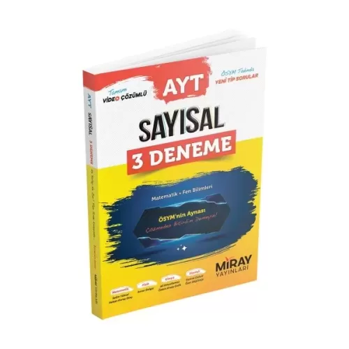 Miray AYT Sayısal 3 Deneme Matematik-Fen Bilimleri